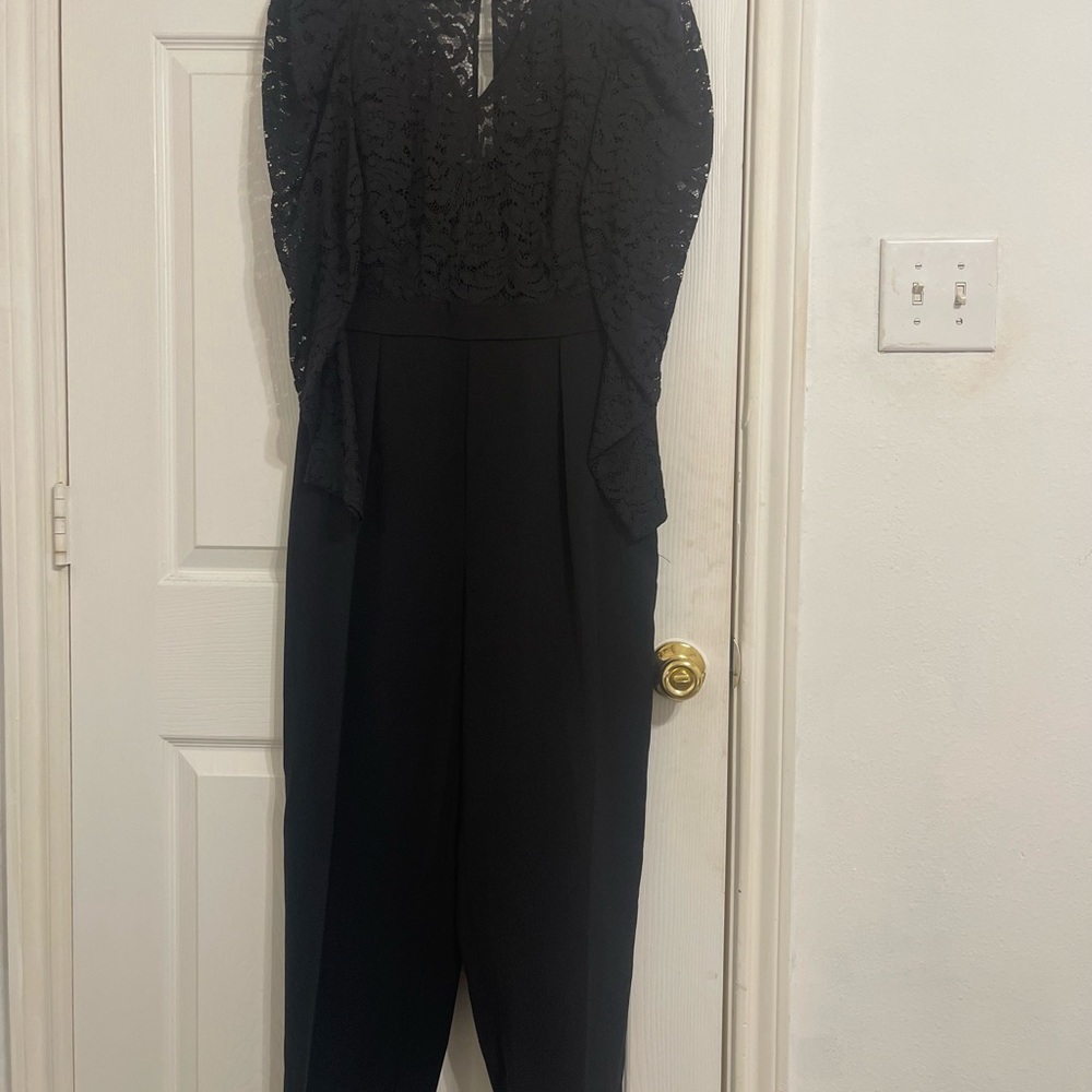 H&M Black Sleeveless Jumpsuit Classic Minimalist Design